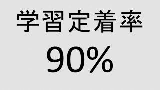 学習定着率
 
