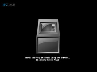 Here’s the story of an idea using one of these…
to actually make a MESS
 