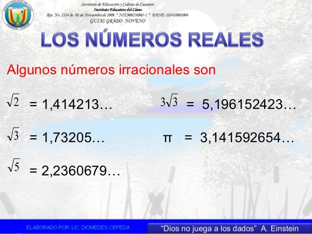 1. NÚMEROS REALES