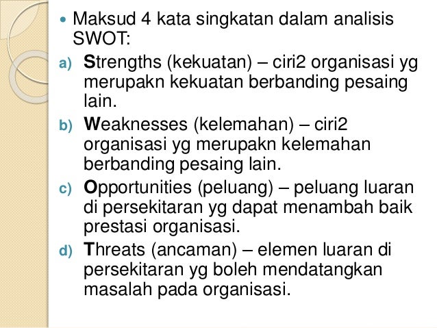 Analisis Swot Perniagaan Makanan Disediakan Oleh Nazsalwani Binti Mohd Senan Ppt Download Jika Anda Sudah Pernah Mengambil Kelas Bisnis Atau Dua Anda Mungkin Akrab Dengan Swot Analisis Erwin Nuza