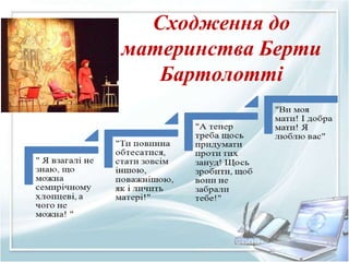 Сходження до
материнства Берти
Бартолотті
 