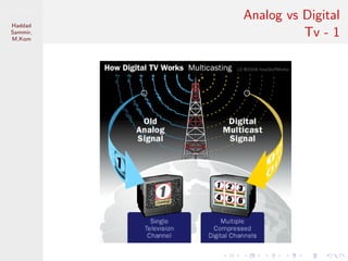 Sistem Digital
Haddad
Sammir,
M.Kom
Analog vs Digital
Tv - 1
 
