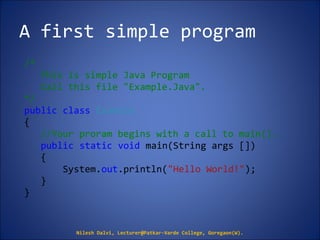 1. Overview of Java | PPT | Programming Languages | Computing