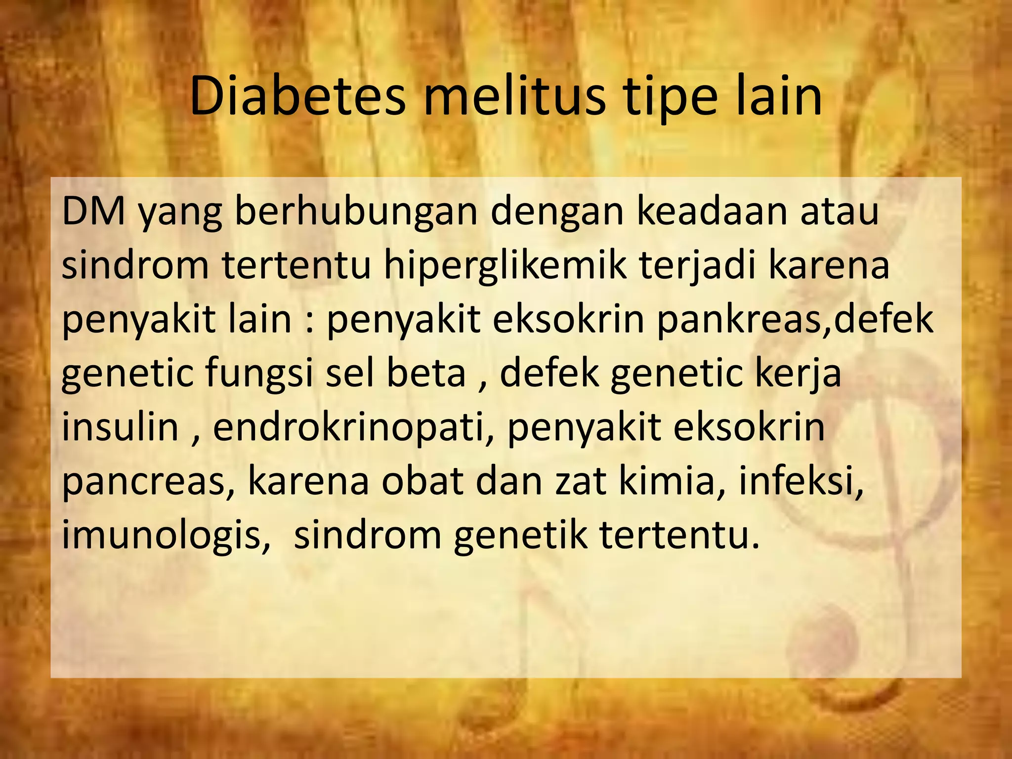 Diabetes Melitus | PPTX