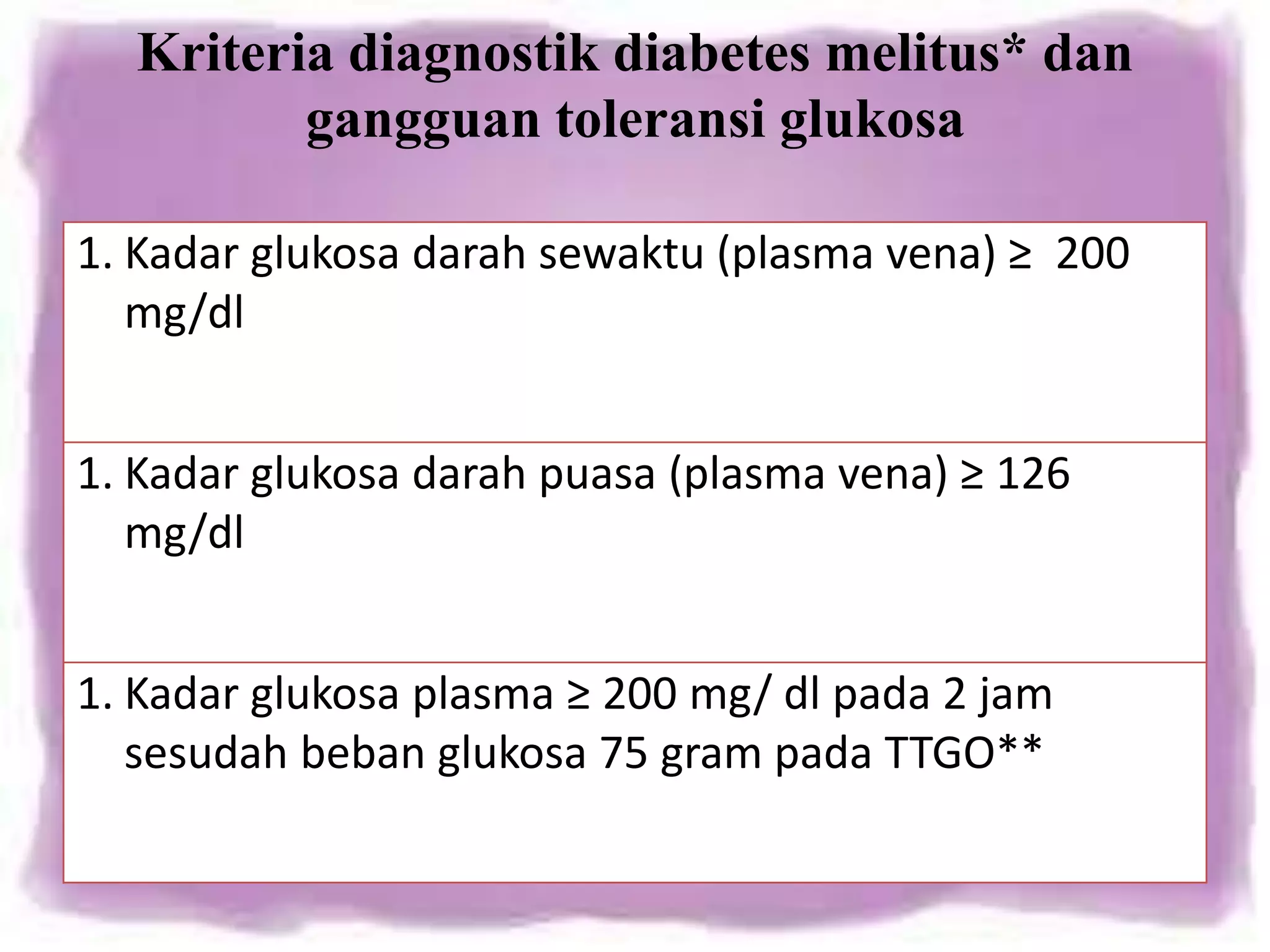 Diabetes Melitus | PPTX