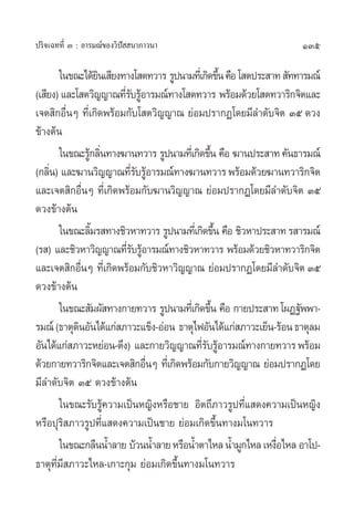 135ª√‘®‡©∑∑’Ë Û : Õ“√¡≥å¢Õß«‘ªí  π“¿“«π“
„π¢≥–‰¥â¬‘π‡ ’¬ß∑“ß‚ µ∑«“√ √Ÿªπ“¡∑’Ë‡°‘¥¢÷Èπ§◊Õ‚ µª√– “∑ —∑∑“√¡≥å
(‡ ’¬ß)·≈–‚ µ«‘≠≠“≥∑’Ë√—∫√ŸâÕ“√¡≥å∑“ß‚ µ∑«“√ æ√âÕ¡¥â«¬‚ µ∑«“√‘°®‘µ·≈–
‡®µ ‘°Õ◊ËπÊ ∑’Ë‡°‘¥æ√âÕ¡°—∫‚ µ«‘≠≠“≥ ¬àÕ¡ª√“°Ø‚¥¬¡’≈”¥—∫®‘µ Ûı ¥«ß
¢â“ßµâπ
„π¢≥–√Ÿâ°≈‘Ëπ∑“ß¶“π∑«“√ √Ÿªπ“¡∑’Ë‡°‘¥¢÷Èπ §◊Õ ¶“πª√– “∑§—π∏“√¡≥å
(°≈‘Ëπ) ·≈–¶“π«‘≠≠“≥∑’Ë√—∫√ŸâÕ“√¡≥å∑“ß¶“π∑«“√æ√âÕ¡¥â«¬¶“π∑«“√‘°®‘µ
·≈–‡®µ ‘°Õ◊ËπÊ ∑’Ë‡°‘¥æ√âÕ¡°—∫¶“π«‘≠≠“≥ ¬àÕ¡ª√“°Ø‚¥¬¡’≈”¥—∫®‘µ Ûı
¥«ß¢â“ßµâπ
„π¢≥–≈‘È¡√ ∑“ß™‘«À“∑«“√ √Ÿªπ“¡∑’Ë‡°‘¥¢÷Èπ §◊Õ ™‘«À“ª√– “∑√ “√¡≥å
(√ ) ·≈–™‘«À“«‘≠≠“≥∑’Ë√—∫√ŸâÕ“√¡≥å∑“ß™‘«À“∑«“√ æ√âÕ¡¥â«¬™‘«À“∑«“√‘°®‘µ
·≈–‡®µ ‘°Õ◊ËπÊ ∑’Ë‡°‘¥æ√âÕ¡°—∫™‘«À“«‘≠≠“≥ ¬àÕ¡ª√“°Ø‚¥¬¡’≈”¥—∫®‘µ Ûı
¥«ß¢â“ßµâπ
„π¢≥– —¡º— ∑“ß°“¬∑«“√ √Ÿªπ“¡∑’Ë‡°‘¥¢÷Èπ §◊Õ °“¬ª√– “∑‚ºØ∞—ææ“-
√¡≥å(∏“µÿ¥‘πÕ—π‰¥â·°à ¿“«–·¢Áß-ÕàÕπ ∏“µÿ‰øÕ—π‰¥â·°à ¿“«–‡¬Áπ-√âÕπ∏“µÿ≈¡
Õ—π‰¥â·°à ¿“«–À¬àÕπ-µ÷ß) ·≈–°“¬«‘≠≠“≥∑’Ë√—∫√ŸâÕ“√¡≥å∑“ß°“¬∑«“√æ√âÕ¡
¥â«¬°“¬∑«“√‘°®‘µ·≈–‡®µ ‘°Õ◊ËπÊ ∑’Ë‡°‘¥æ√âÕ¡°—∫°“¬«‘≠≠“≥ ¬àÕ¡ª√“°Ø‚¥¬
¡’≈”¥—∫®‘µ Ûı ¥«ß¢â“ßµâπ
„π¢≥–√—∫√Ÿâ§«“¡‡ªìπÀ≠‘ßÀ√◊Õ™“¬ Õ‘µ∂’¿“«√Ÿª∑’Ë· ¥ß§«“¡‡ªìπÀ≠‘ß
À√◊Õªÿ√‘ ¿“«√Ÿª∑’Ë· ¥ß§«“¡‡ªìπ™“¬ ¬àÕ¡‡°‘¥¢÷Èπ∑“ß¡‚π∑«“√
„π¢≥–°≈◊ππÈ”≈“¬ ∫â«ππÈ”≈“¬À√◊ÕπÈ”µ“‰À≈πÈ”¡Ÿ°‰À≈‡Àß◊ËÕ‰À≈Õ“‚ª-
∏“µÿ∑’Ë¡’ ¿“«–‰À≈-‡°“–°ÿ¡ ¬àÕ¡‡°‘¥¢÷Èπ∑“ß¡‚π∑«“√
 