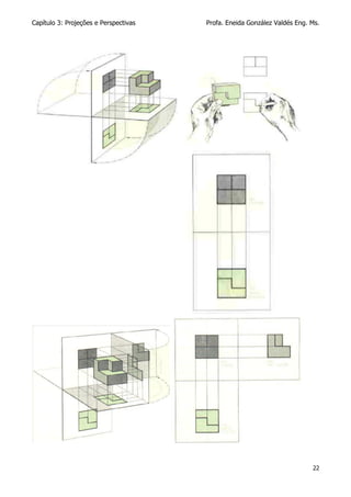 Capítulo 3: Projeções e Perspectivas Profa. Eneida González Valdés Eng. Ms.
22
 