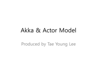 Akka & Actor model | PDF