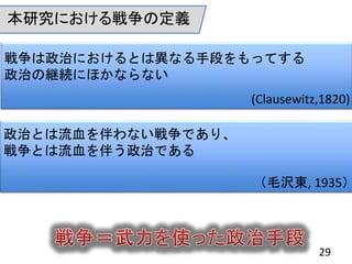 ΤȤѪʤǤꡢ
ȤѪ餦ΤǤ
ëg|, 1935
ΤˤȤϮʤֶΤäƤ
Τξ@Aˤۤʤʤ
(Clausewitz,1820)
оˤζx
29
 