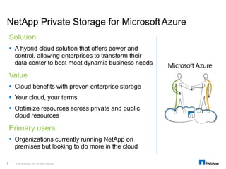 Use the power of Microsoft Azure with NetApp Storage | PPTX