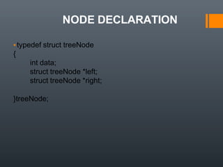 Binary tree operations in data structures | PPT