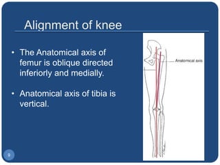 1. biomechanics of the knee joint basics | PPTX