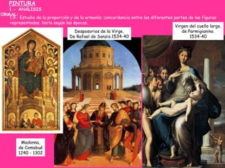 1.9.- Estudio de la proporción y de la armonía: concordancia entre las diferentes partes de las figuras
representadas. Var...