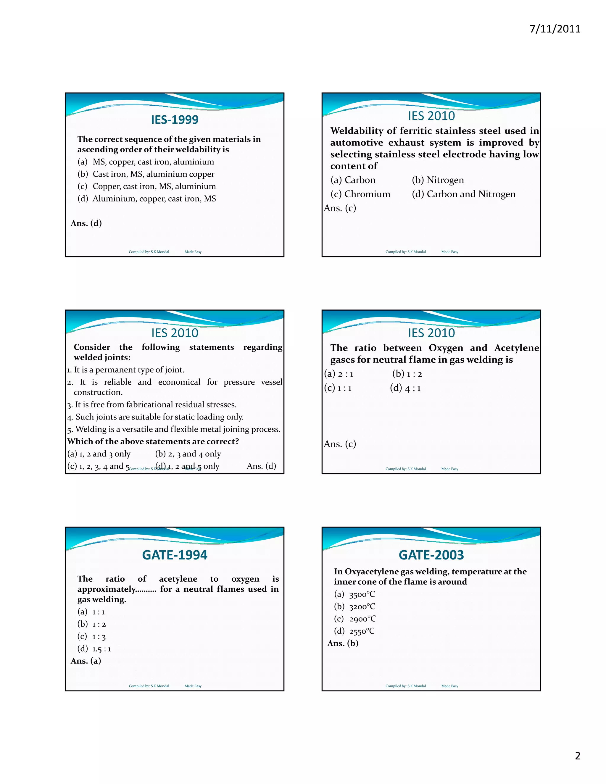 1.1 welding q&a for students | PDF