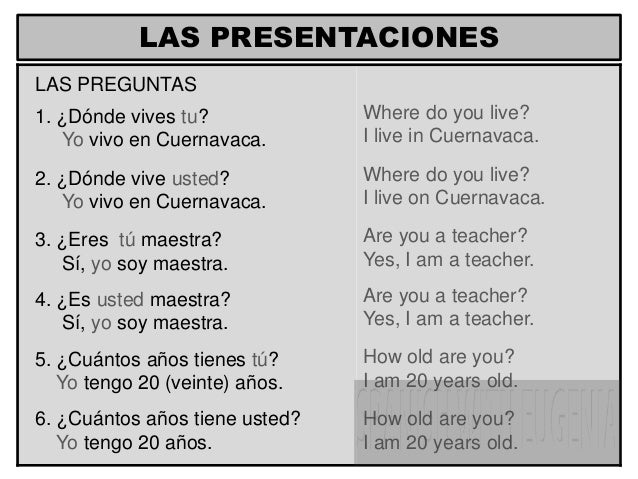 Cómo Se Dice En Inglés Donde Vives