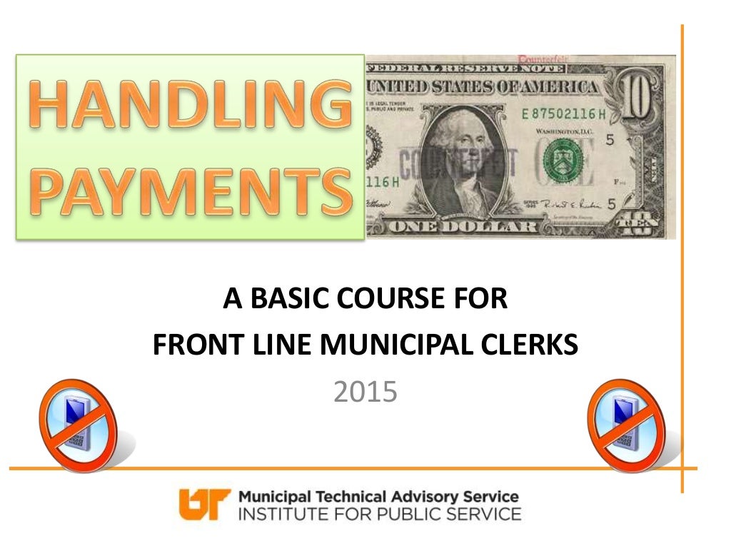 Municipal Court Clerk Conference: Handling Payments