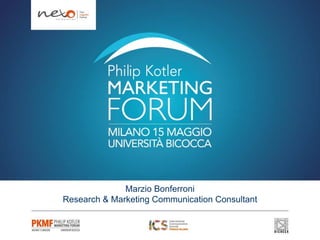 Marzio Bonferroni
Research & Marketing Communication Consultant
 