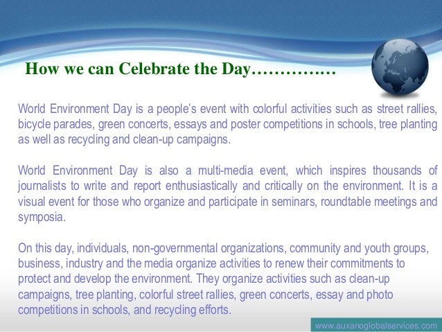 Short essay on world environment day