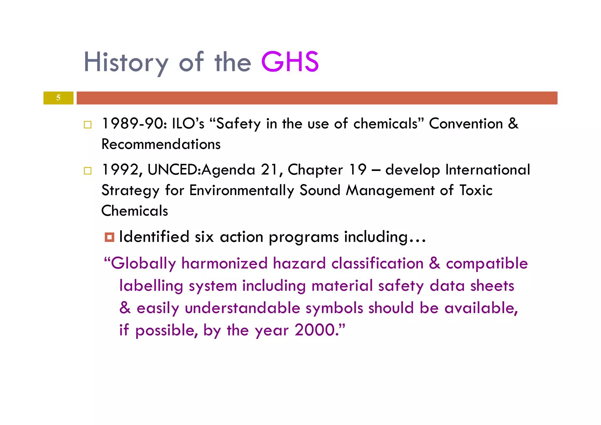 Globally Harmonized System of Classification and Labelling of Chemicals ...