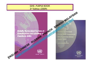 Globally Harmonized System of Classification and Labelling of Chemicals ...