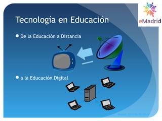 Tecnología en Educación
De la Educación a Distancia
a la Educación Digital
Madrid, 2015-06-30--07-01
37
 