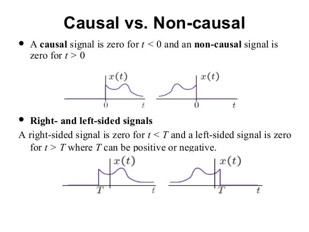 causal and non causal signals examples