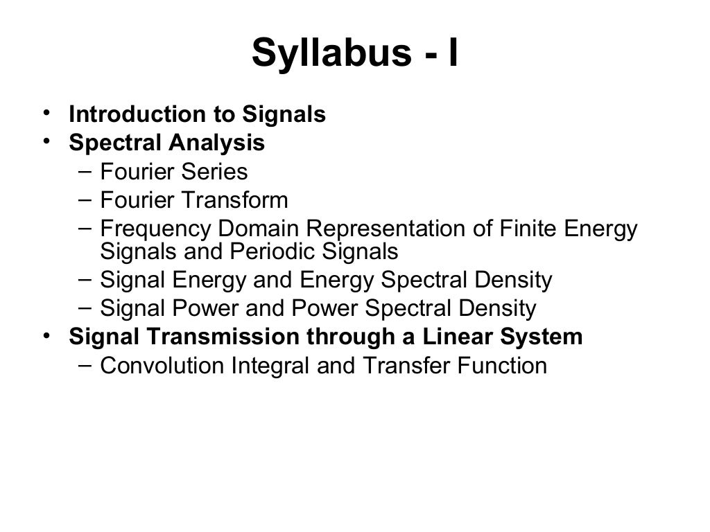 1.Basics of Signals