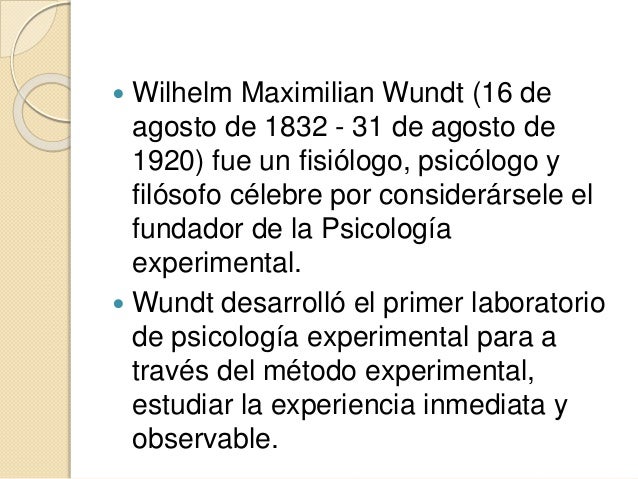 Wilhelm Wundt y la psicología experimental