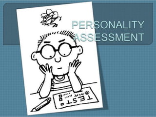 Why measure personality?
• Determine workplace
suitability
• To be used in conjunction
with intelligence tests to
make dec...