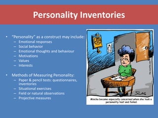 personality, theory and measurement | PDF