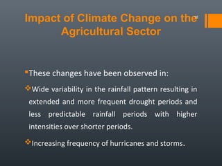 Climate Change and Jamaica's Agricultural Sector | PPT