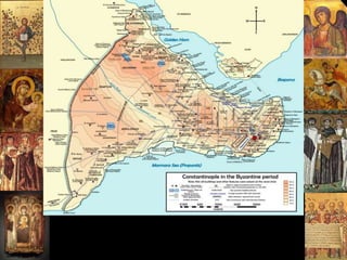 Byzantine Empire
(330-1453)
• The Christian emperor Constantine (306-337)
founded the capital city Constantinople. He made
Christianity legal by the Edict of Milan in 313.
 