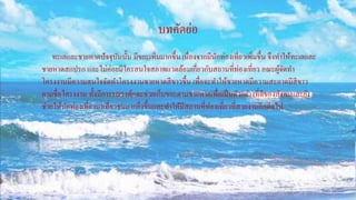 บทคัดย่อ
ทะเลและชายหาดปัจจุบันนั้น มีขยะเพิ่มมากขึ้น เนื่องจากมีนักท่องเที่ยวเพิ่มขึ้น จึงทาให้ทะเลและ
ชายหาดสกปรก และไม่ค่อยมีใครสนใจสภาพแวดล้อมเกี่ยวกับสถานที่ท่องเที่ยว คณะผู้จัดทา
โครงงานมีความสนใจจัดทาโครงงานชายหาดสีขาวขึ้น เพื่อจะทาให้ชายหาดมีความสะอาดมีสีขาว
ตามชื่อโครงงาน ทั้งมีการรณรงค์และช่วยเก็บขยะตามชายหาดเพื่อเป็นตัวอย่างที่ดีของสังคมและยัง
ช่วยให้นักท่องเที่ยวมาเที่ยวชมมากยิ่งขึ้นและทาให้มีสถานที่ท่องเที่ยวที่สวยงามอีกต่อไป
 