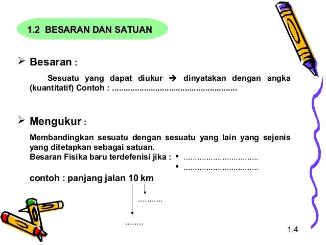 Work sheet besaran dan satuan
