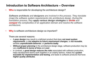Software Architecture Design for Begginers | PPTX