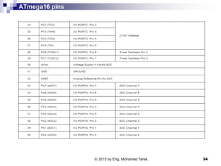 ATmega16 pins
© 2015 by Eng. Mohamed Tarek. 34
 