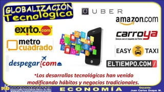 •Los desarrollos tecnológicos han venido
modificando hábitos y negocios tradicionales.
 