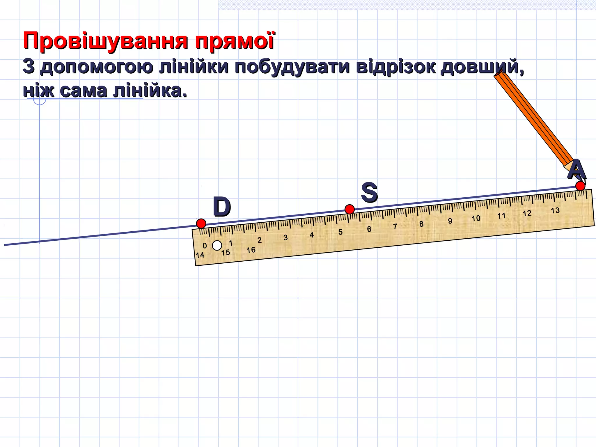 IIIIIIIIIIIIIIIIIIIIIIIIIIIIIIIIIIIIIIIIIIIIIIIIIIIIIIIIIIIIIIIIIIIIIIIIIIIIIIIIIIIIIIIIIIIIIIIIIIIIIIIIIIIIIIIIIIIIIIIIIIIIIIIIIIIIIIIIIIIIIIIIIIIIIIIIIIIIIIIIIIIIIIIIII
I
0 1 2 3 4 5 6 7 8 9 10 11 12 13
14 15 16
АА
DD SS
Провішування прямоїПровішування прямої
З допомогою лінійки побудувати відрізок довший,З допомогою лінійки побудувати відрізок довший,
ніж сама лінійка.ніж сама лінійка.
 