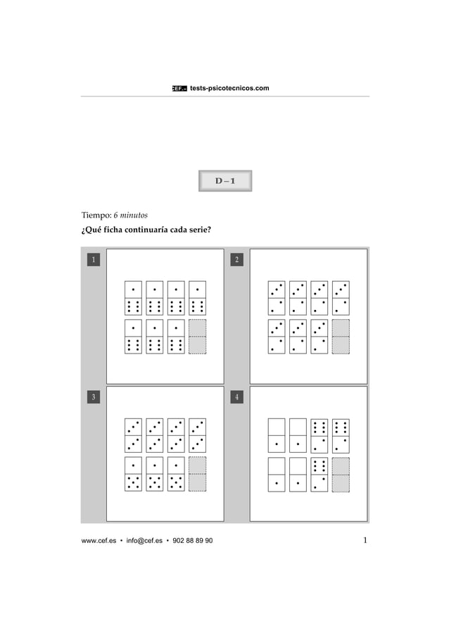 test psicotecnicos cef | PDF