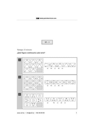 test psicotecnicos cef | PDF
