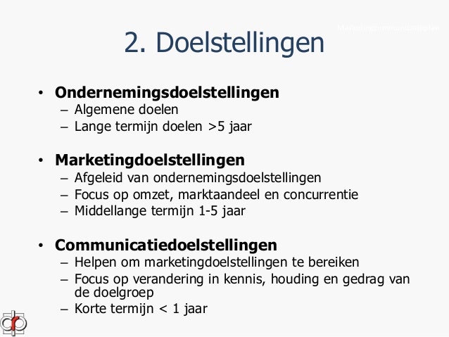 1 Marketing en communicatie