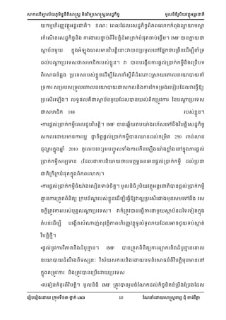 ា យា ្្តាត្រ ្ យាាត្រស្្ ្ ្អ ា្
ស ៀបស ៀ សោ ្ យ នា ់ L3C3 10 ណែនំសោ ាត្រា យ ំ ា្់ ថា
ាហ ្ តាអ្ ាត។ ែៈ ស ណ្ ស្្ ្ សោ ំ ាោ ារ
ំសែើ ្ស្្ ្្ ា ា បនប់ បតរ្ា្ ់បំ្តាប់ស្រើ ។ IMF ា្ាា ា
ាា ប្ ា អំ ស ា្ បតរសនះាា្្ប សៅណ្ា ាស្្ើ្ស្ើ បោំ្យ
្ ់ប្រ ្បសយ្ា្ា ប្់ ា្។ ា ា្បស ើ្ា ្រ ់្ា ់ ្ ស្បើបយ
សា្្្ា ្បសយ្ ប្់ ា្ស្ើ បណែនំ្រ ្ំស្ះរា សោ ្សោា ោំ
្យា ្្ ប្្ សោ ្សោា ា្ ្ ា ណ យ្ ់ សបៀបណ្ ាស្វើ្យ
្បស្ើ ស ើ ។ យ្ េាាា ប្ ណ្ ា្ ់ ត្ ា ន្ប្រ ្បសយ្
ា្ា 188 ប្់ ា្។
•ា ្រ ់្ា ់ ស ប បតរ។ IMF ា្ស្ាើ តបោា ហ្សៅ្ បតរស្្ ្
្ សោ ា្ា សបរ ាា ្តរ្រ ់្ា ់ ា្ា្្ ់ ្ ត 250 ា្់ោ្
្ោា ា ្ា ំ 2010 តស ស្ះ ប្ ាំ ា ស ើ្ស ើ ោា ាា ំ សៅ ា ា ្រ ់
្ា ់ ្ បា្ (ណ្ ាា ្ោ នឧបតា ្្ល្្រ ់្ា ់ ្ ់្បា
ាត្ ្ បំ្ត ា សោ )។
•ា ្រ ់្ា ់ ្ំោា ស ឿ្ា្់្តរ។ ្្ ប តាអ្រ ាតា្្រ ់្ា ់
ោា ្ា ្តត ្តយ ្ ប ែ ប្់ ា្ស្ើ បស្វើ្យា អ្បស្ើ ា ្្ សៅ្ ស្
្ រ្ត ា ប្់បេ ្រ ្បសយ្។ ា ្ត ា្ស្វើា ា ាា ប្្នយសយៀត ា
តំប្់ស្ើ ប បស ើត្ំ្ ់្ តាា ហ ្ តាយ ំយោ ណ្ ា្ យប់ាត់
បតរងា។
•្រ ់្ ា ាេ្ ្ំបនា ្។ IMF ា្្តត ្តយា ា ្ ្ំបនា ្សោ
្សោា ្ំែ យ្េ្ៈ ្ ្ ្ សោ បយ សា្្ បតរ ្ា្សៅ
ា ត្ ា ្ ្ត ា្ស្បើសោ ្បសយ្
•ស ស ៀ្េំ្ បតរ។ ្្ IMF ្ត ា្ ្ំណែ ្ ់ ្ ត ំ្ប ណ្ប ណ្
 