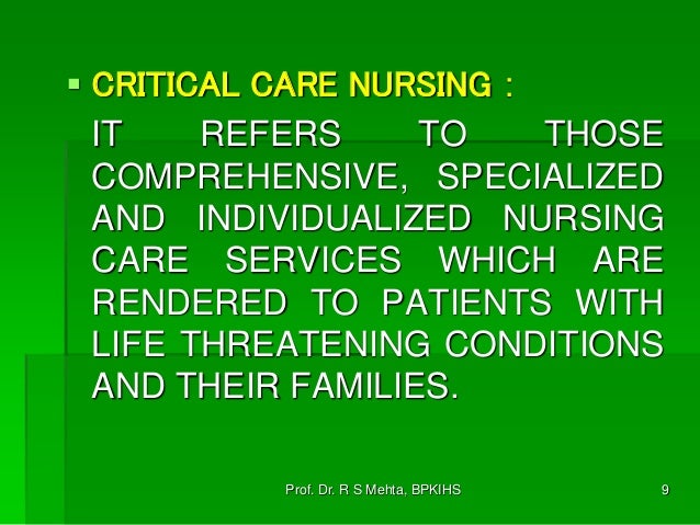 1 Critical Care