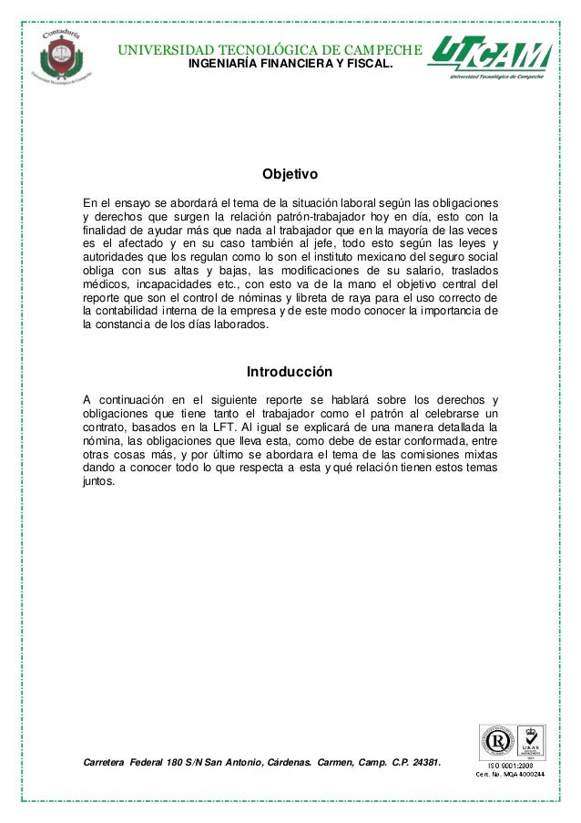 1.3 derechos y obligaciones de los patrones y trabajadores