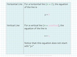 1.3.2C Equations of Lines | PDF