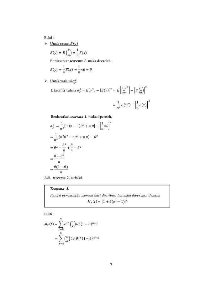 11+ Contoh Soal Dan Pembahasan Distribusi Bernoulli