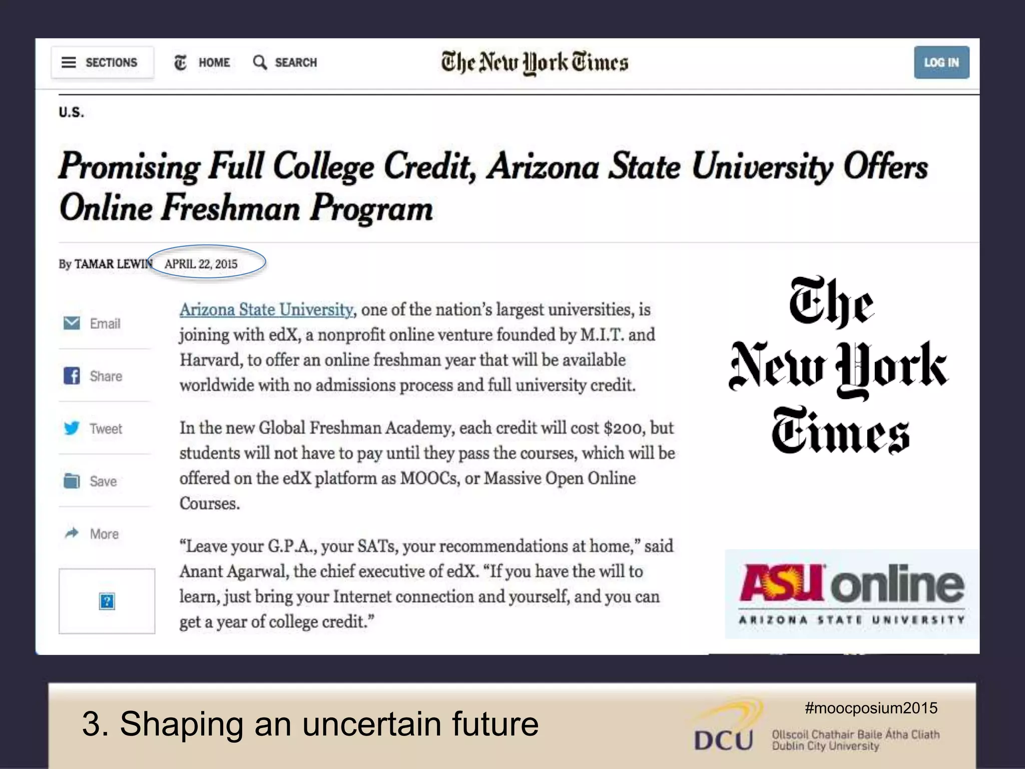 3. Shaping an uncertain future
 