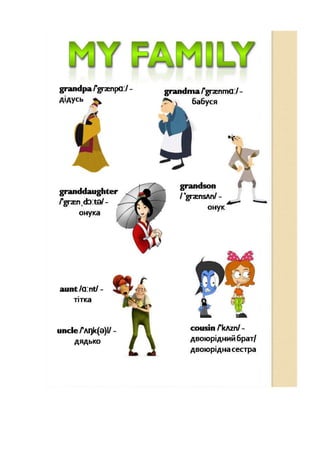 Частина посібника "Англійська мова для дітей"