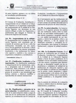 Ley Organica de Educación Superior | PDF
