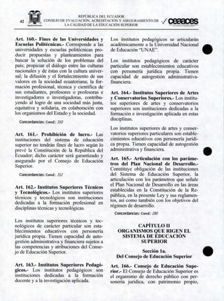Ley Organica de Educación Superior | PDF